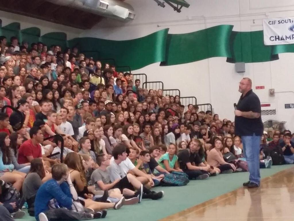 Youth Motivational Speaker and Mental Health Speaker Jeff Yalden Teens